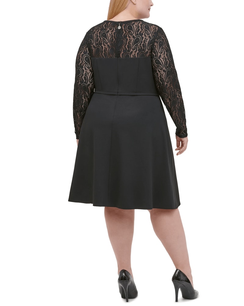 Tommy hilfiger black lace dress deals